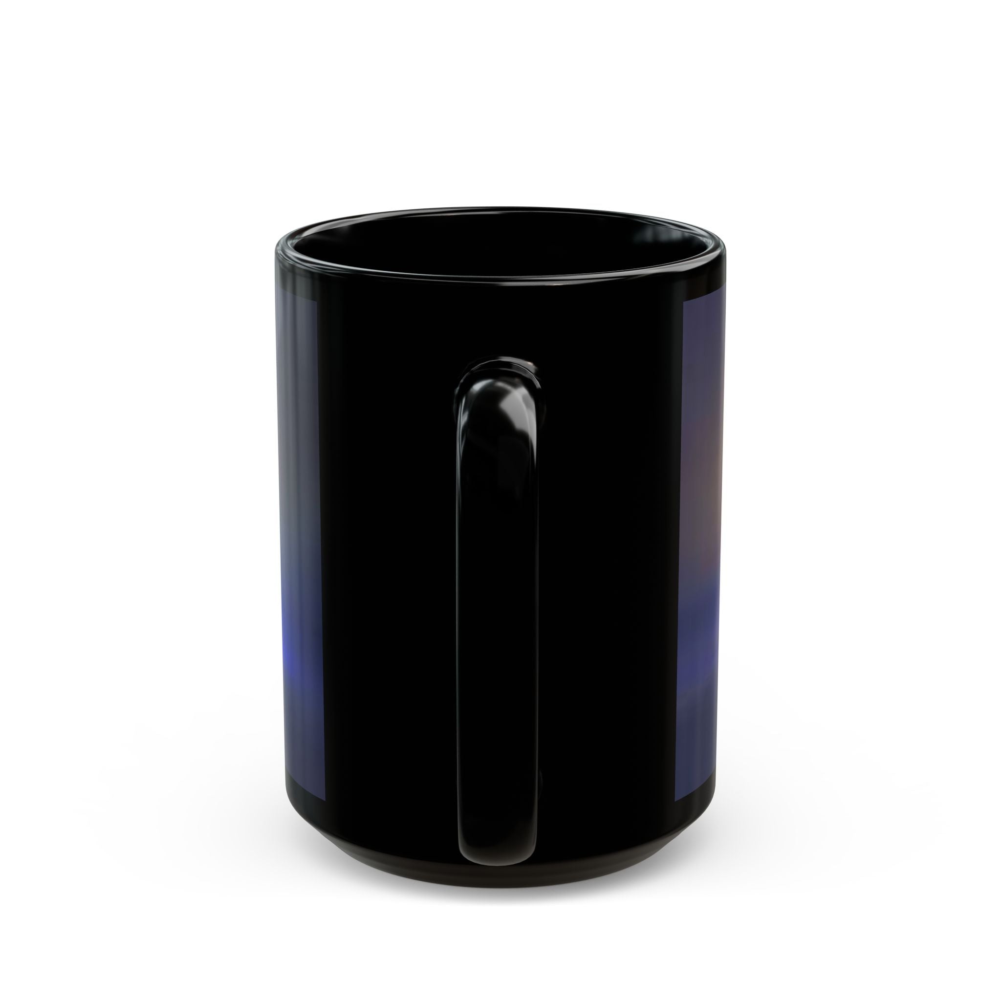 Silhouette Cartoon Characters Black Coffee Mug – Colorful Backlight Disney-Inspired 11oz/15oz