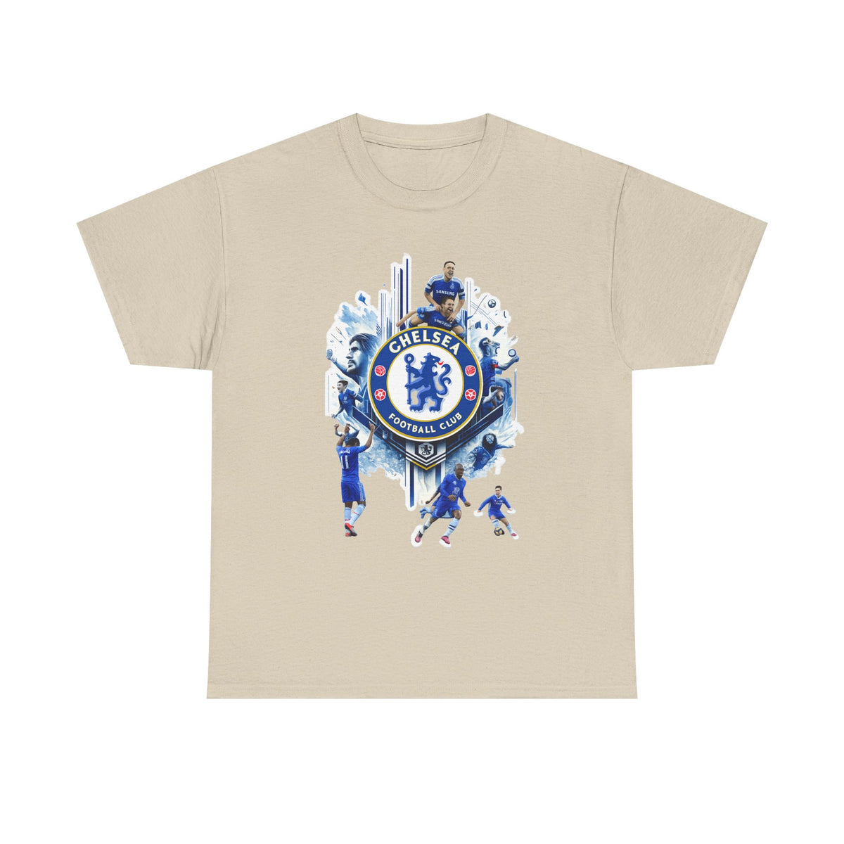 Chelsea FC Crest Players T-Shirt — Blue Football Fan Tee