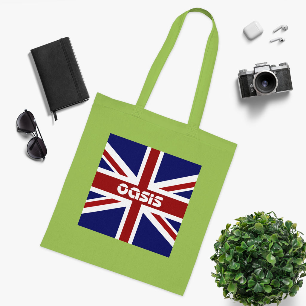 Union Jack Oasis Tote Bag — British Flag Cotton Shopper