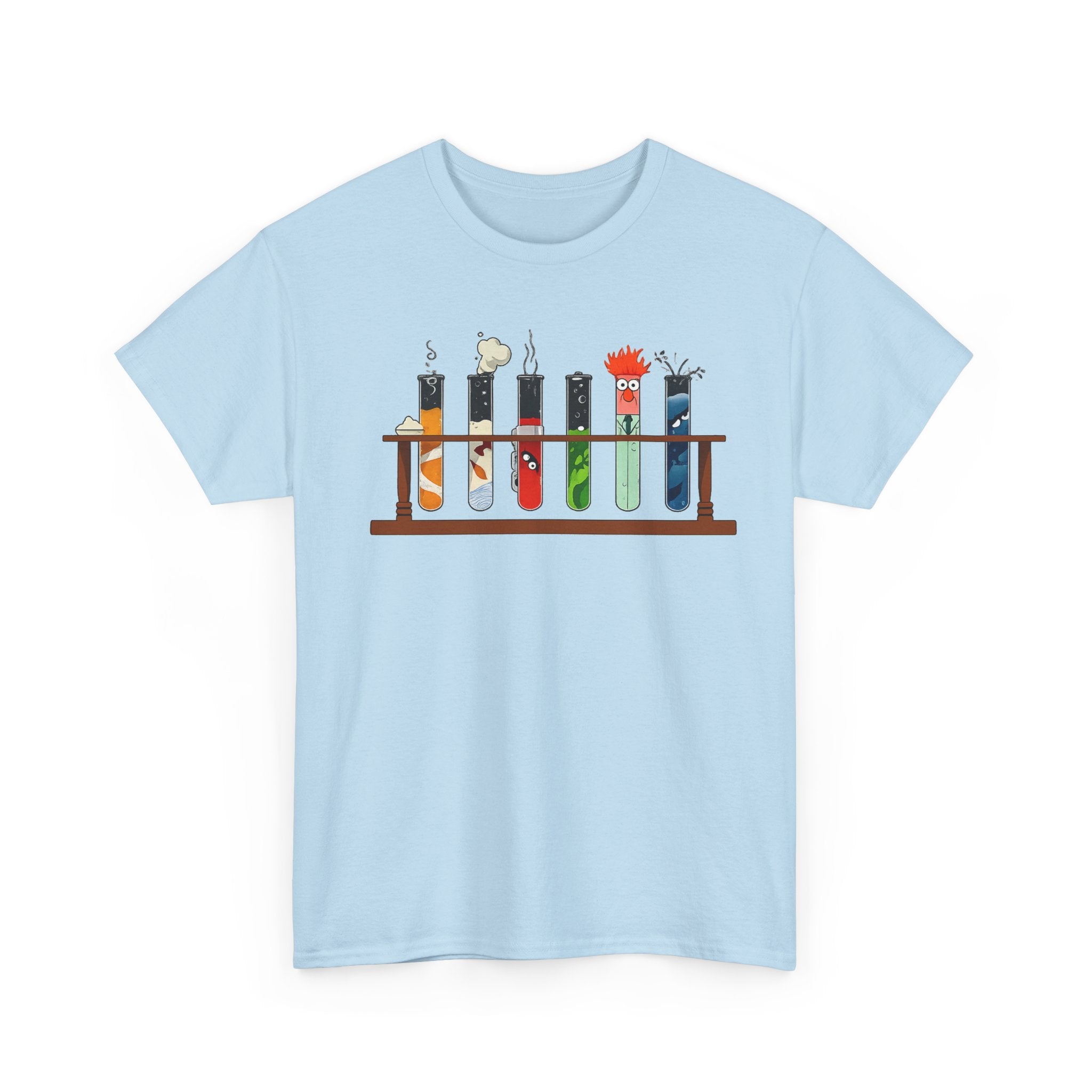 Muppets Beaker Science Test Tube Cats T‑Shirt — Cute Laboratory Cat Illustrations Tee
