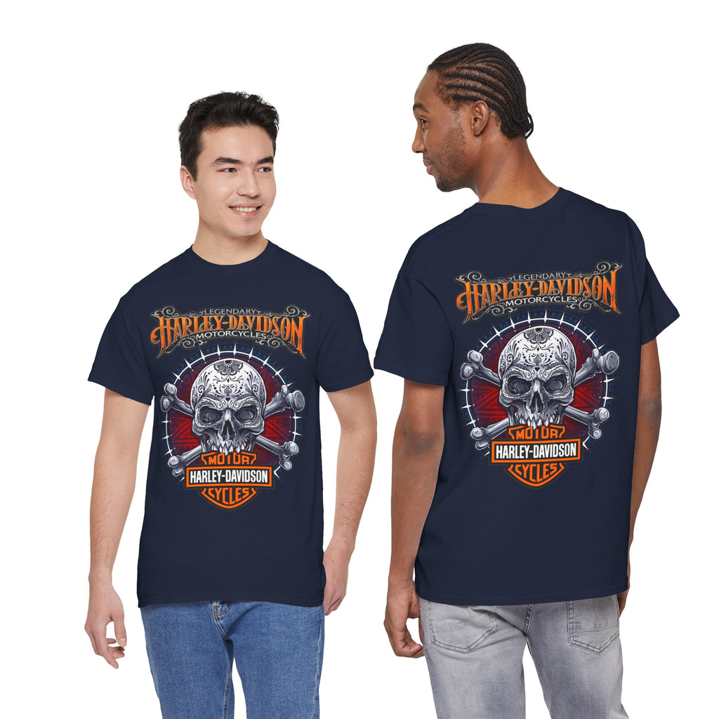 Harley-Davidson Skull Logo Cotton T‑Shirt