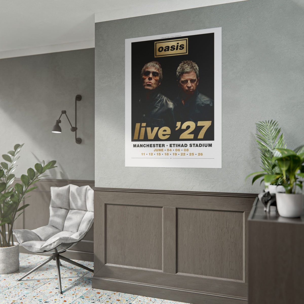 Oasis Live '27 Inspired Tour Poster