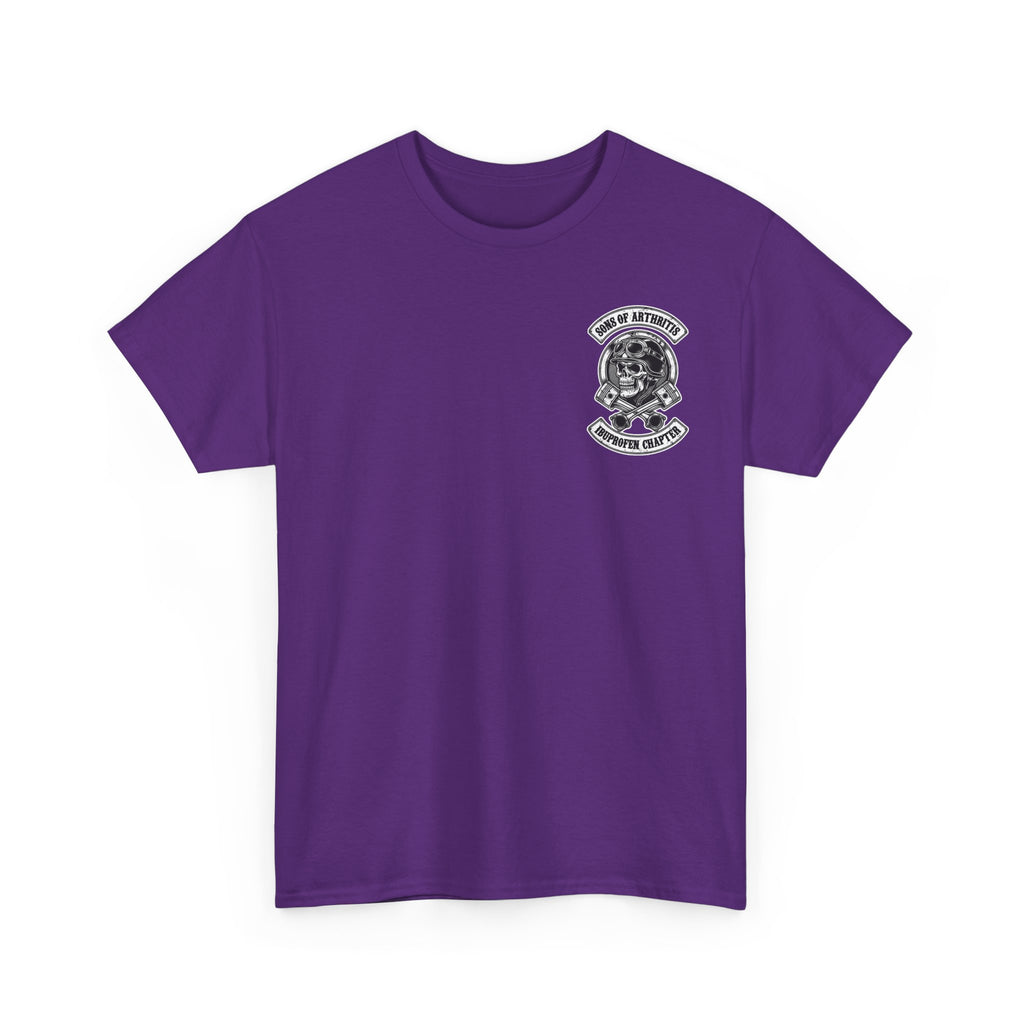 Sons of Arthritis Tee — Humorous Biker Skull "Ibuprofen Chapter" T-Shirt