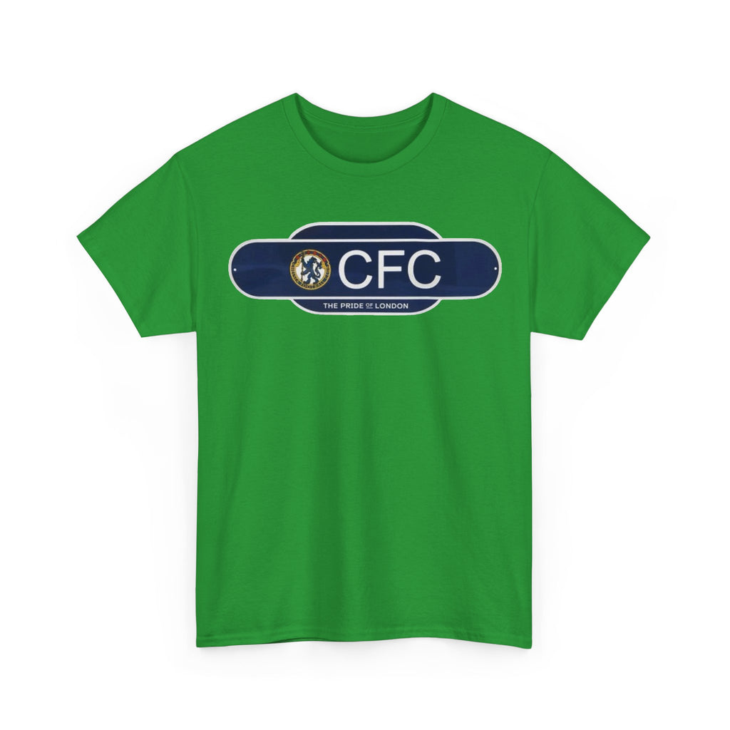 Chelsea Railway Sign Crest Logo T‑Shirt — Retro Football Badge Tee
