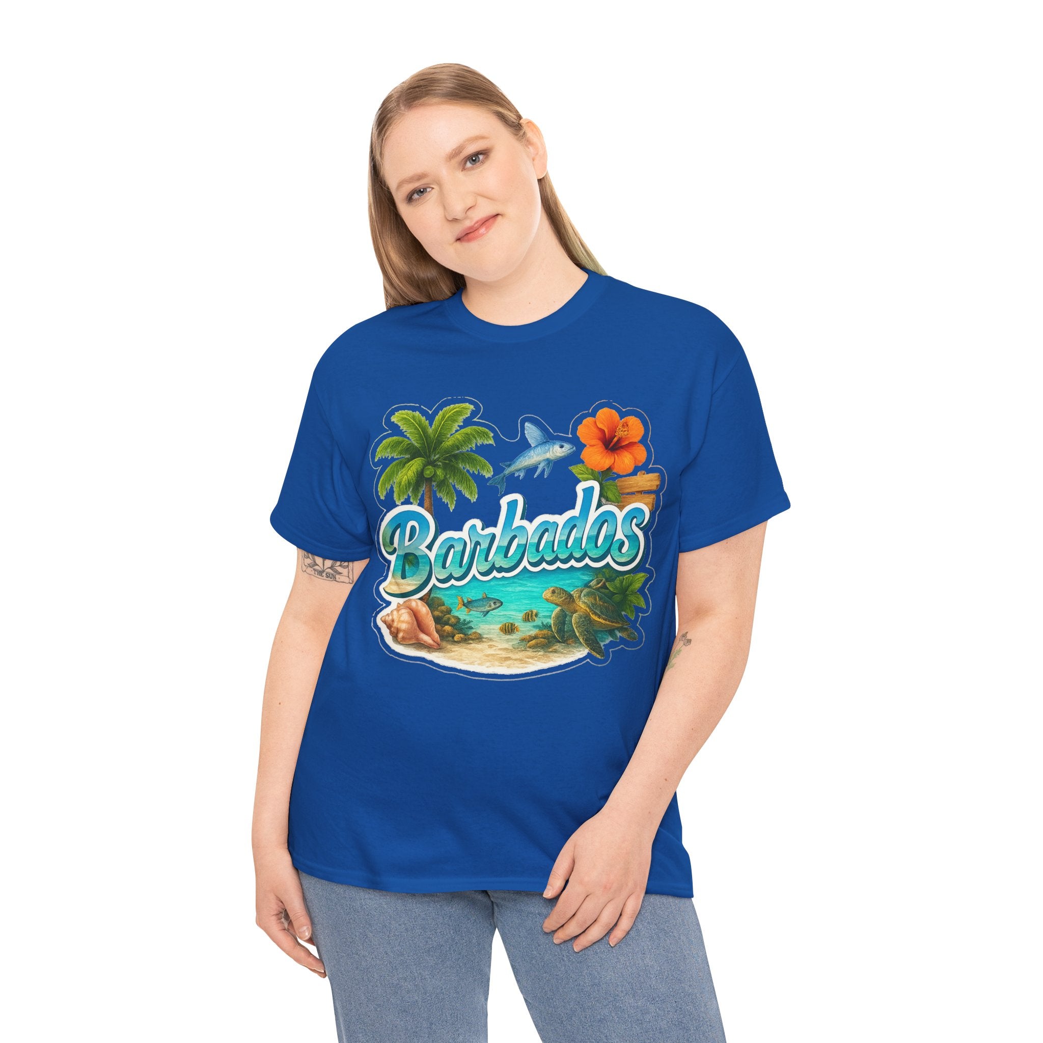 Barbados Beach Graphic Tee — Tropical Island Vacation T‑Shirt