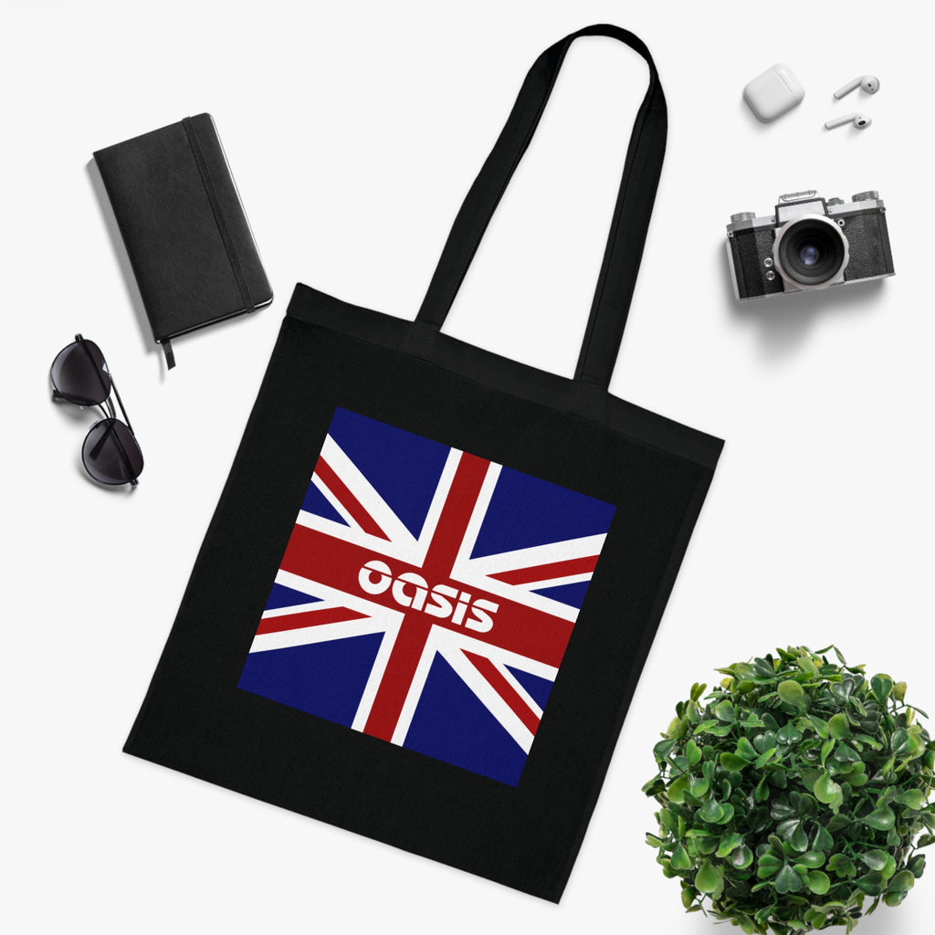 Union Jack Oasis Tote Bag — British Flag Cotton Shopper