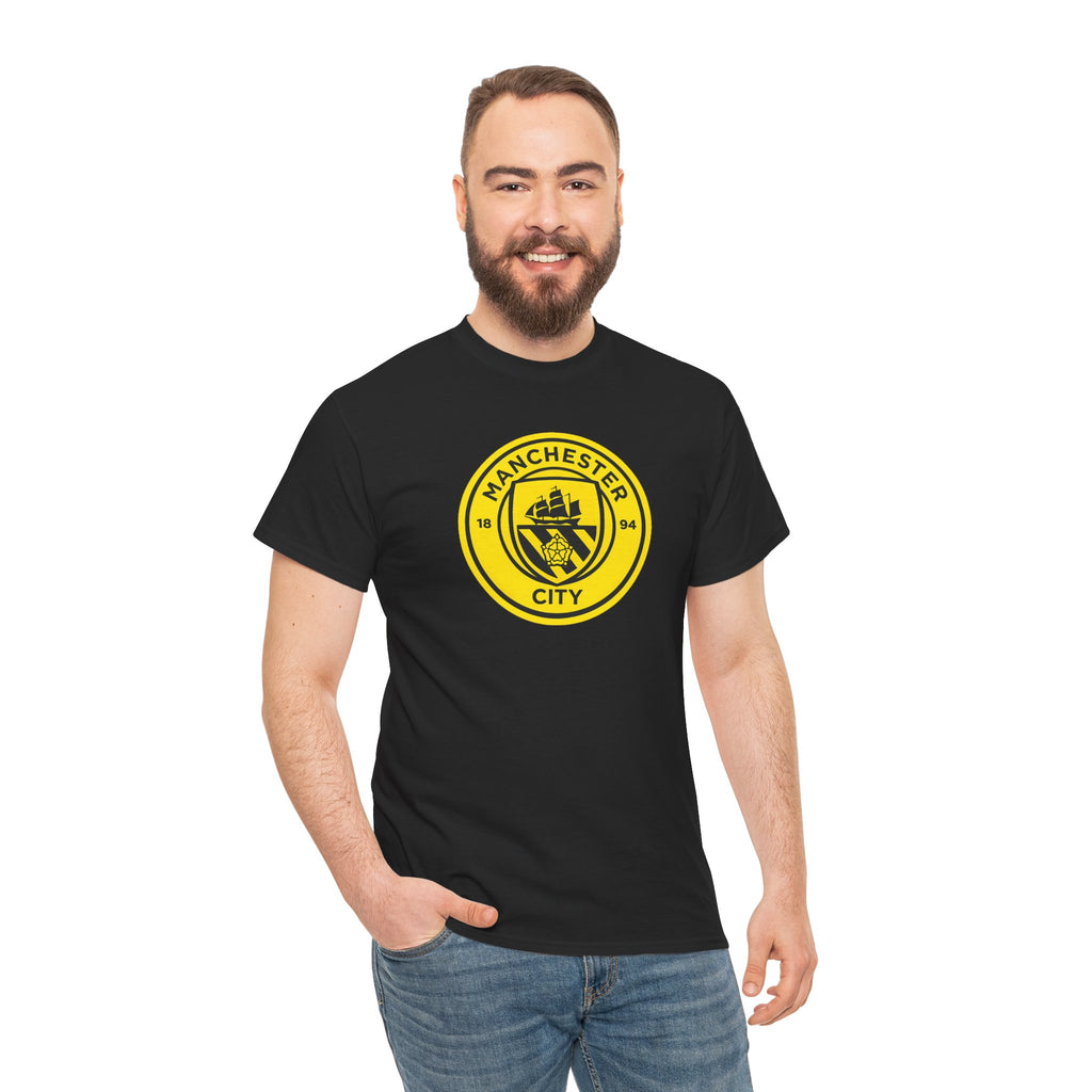 Manchester City Yellow Crest T-Shirt