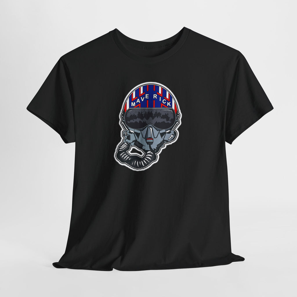 Skull Pilgrim Tee — Retro Striped 'Maverick' Helmet Graphic Shirt
