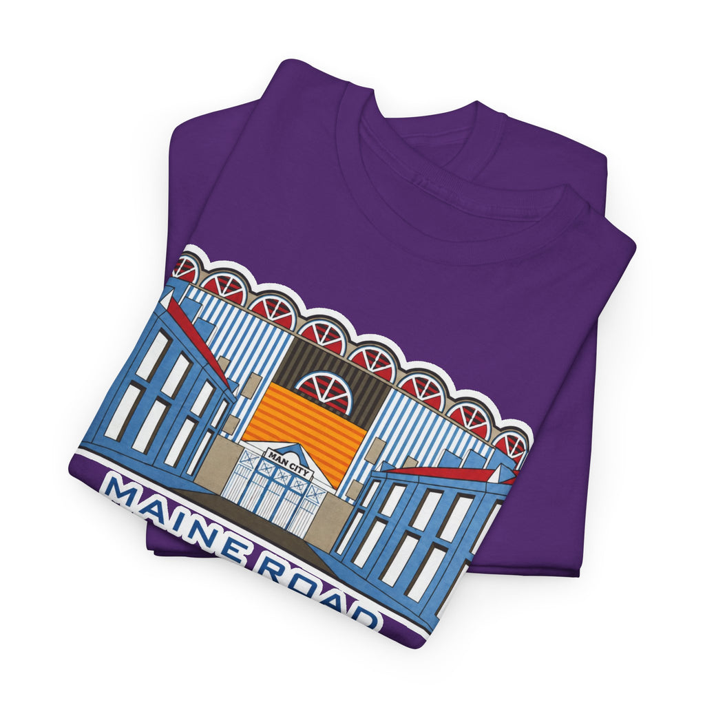 Maine Road Graphic Tee — 'Maine Road 1923–2003' Retro Stadium Cotton T‑Shirt