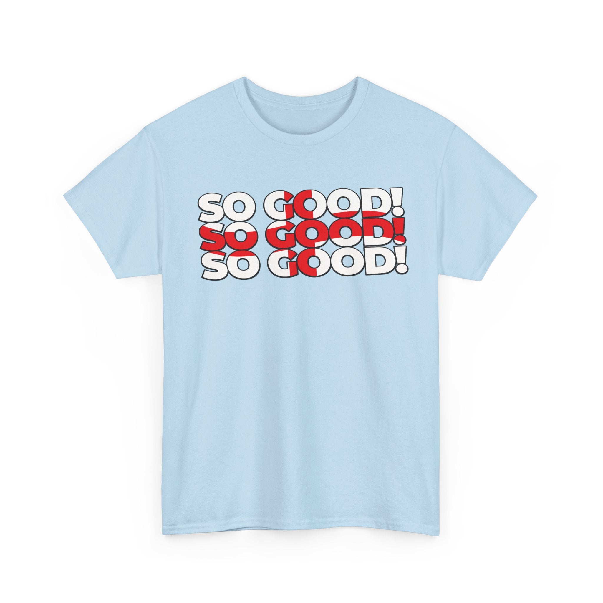 So Good! Retro Text Tee — Graphic White T-Shirt