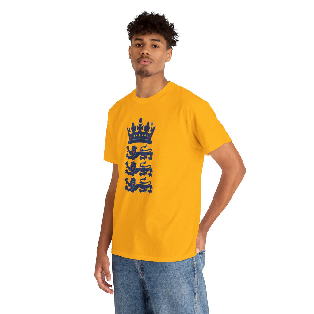 English Cricket T-Shirt — Vintage Cricket Crest Tee