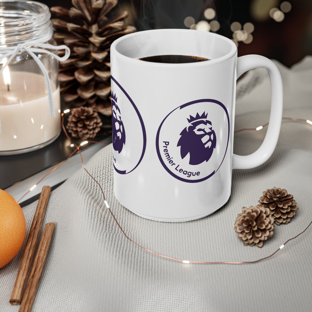 Premier League Logo Ceramic Coffee Mug - Football Fan Gift (11oz, 15oz)