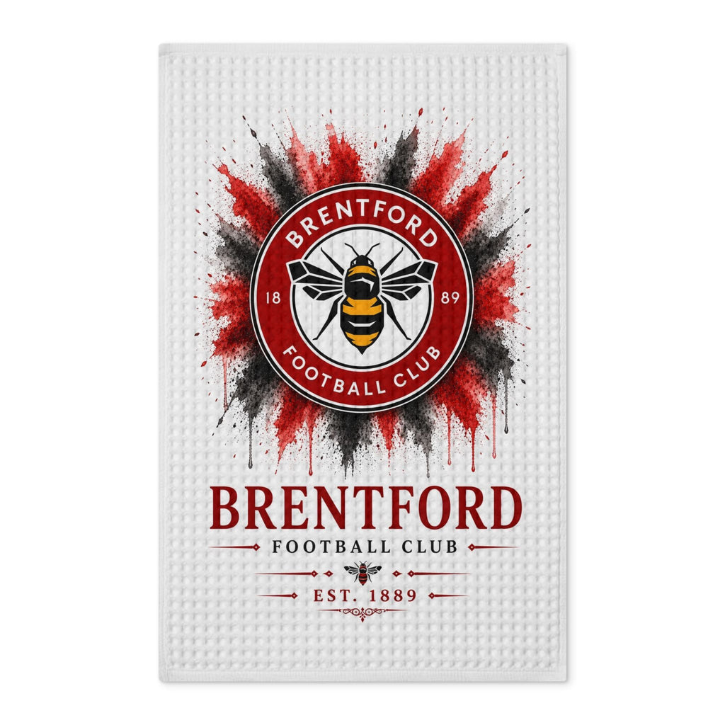 Tea Towel — Brentford Football Club Waffle Double-Sided Kitchen Towel (Est. 1889)
