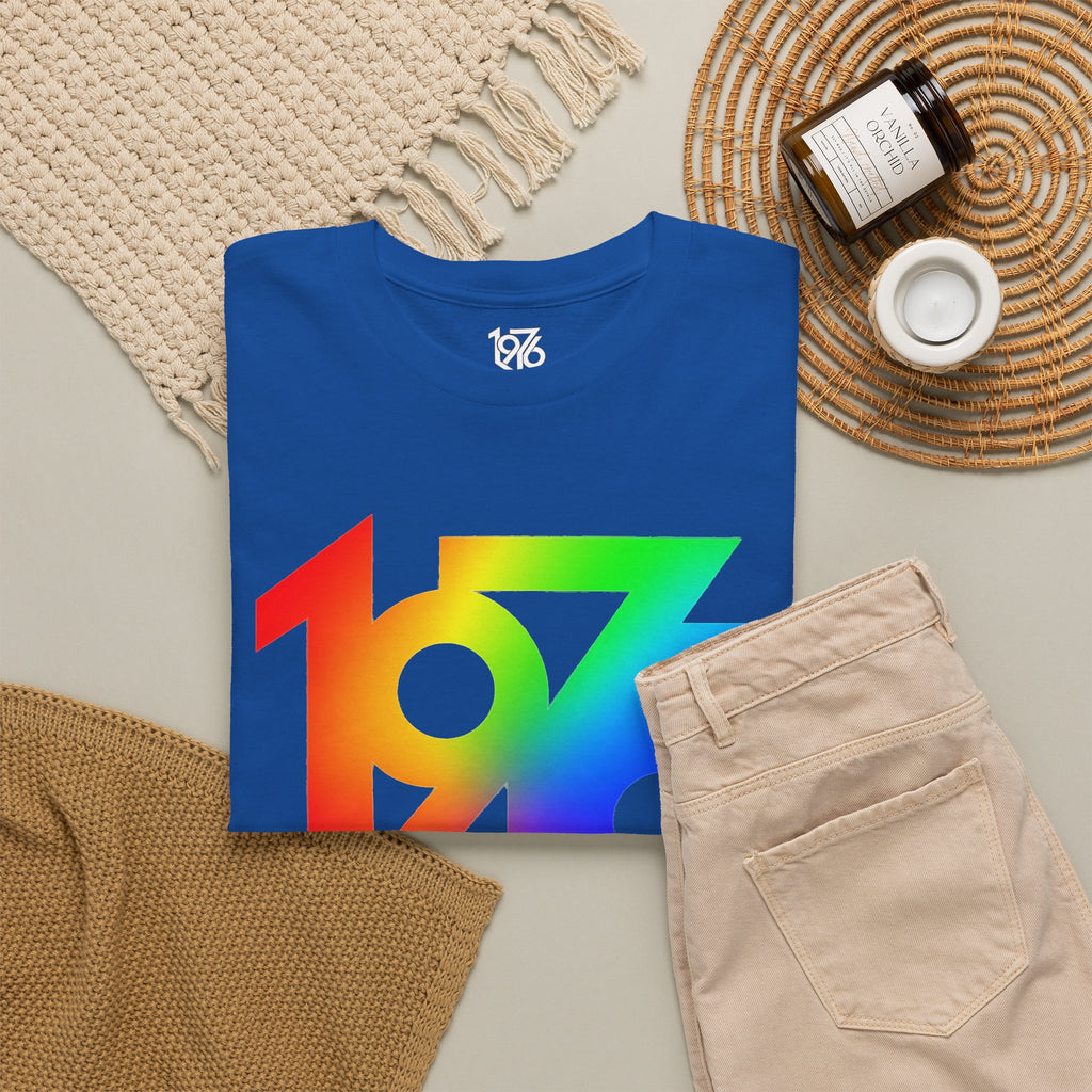 1976 Collection Rainbow Retro Tee / Cotton T-Shirt