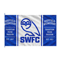 Sheffield Wednesday SWFC Double-Sided Fan Flag — Tradition Pride Passion (Est. 1867)