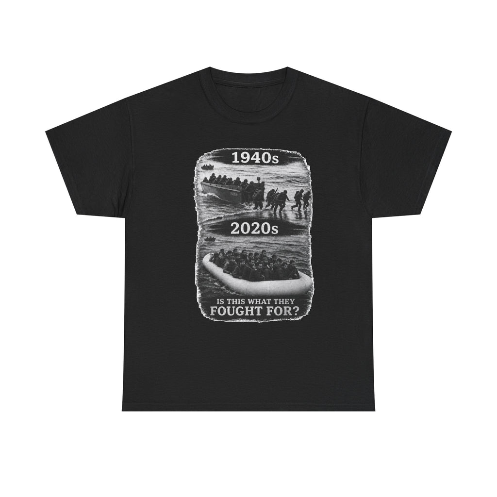 1940s vs 2020s Veterans Tribute Tee — "Is This What They Fought For?"