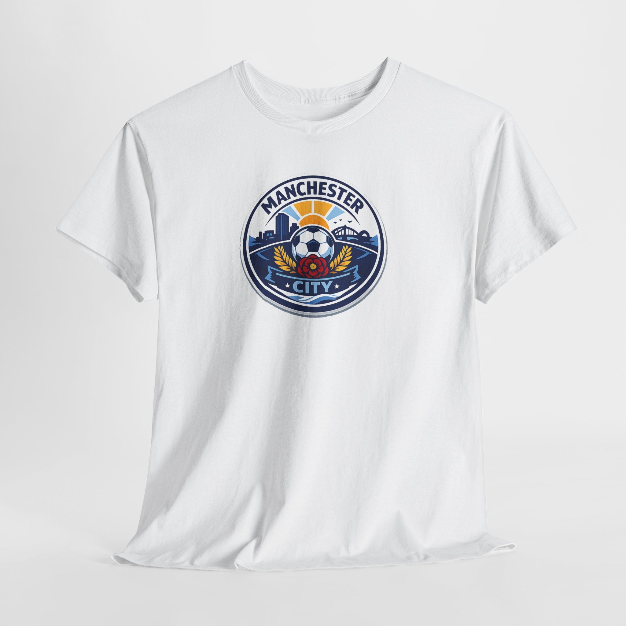 Manchester City Crest T-Shirt — Soccer Fan Tee