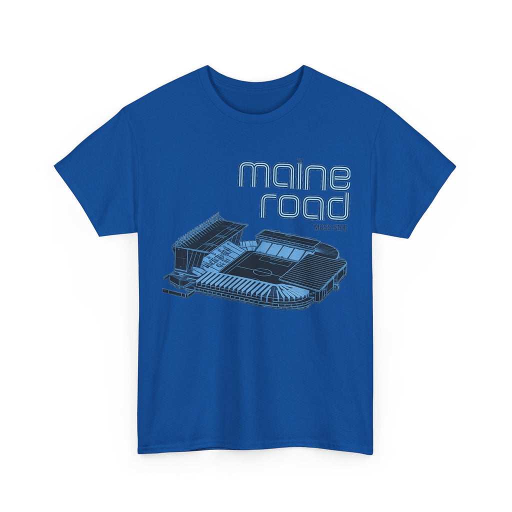 Maine Road Retro Stadium Tee — Vintage Football Arena Graphic Shirt
