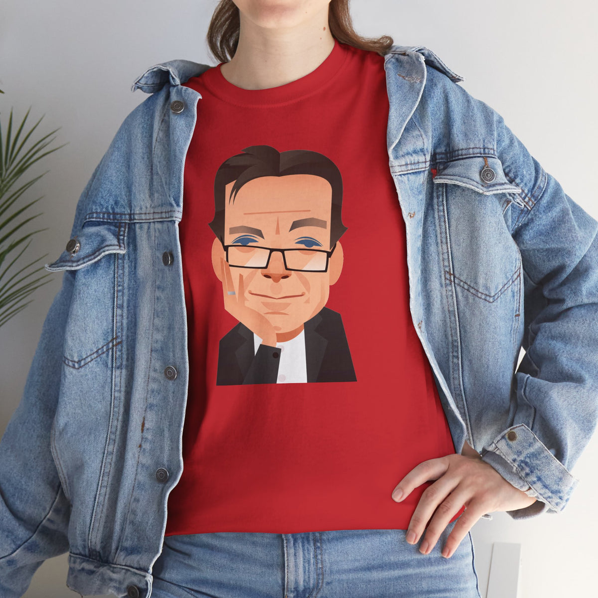Tony Wilson Manchester Legend Caricature Gentleman Face Cotton T-Shirt