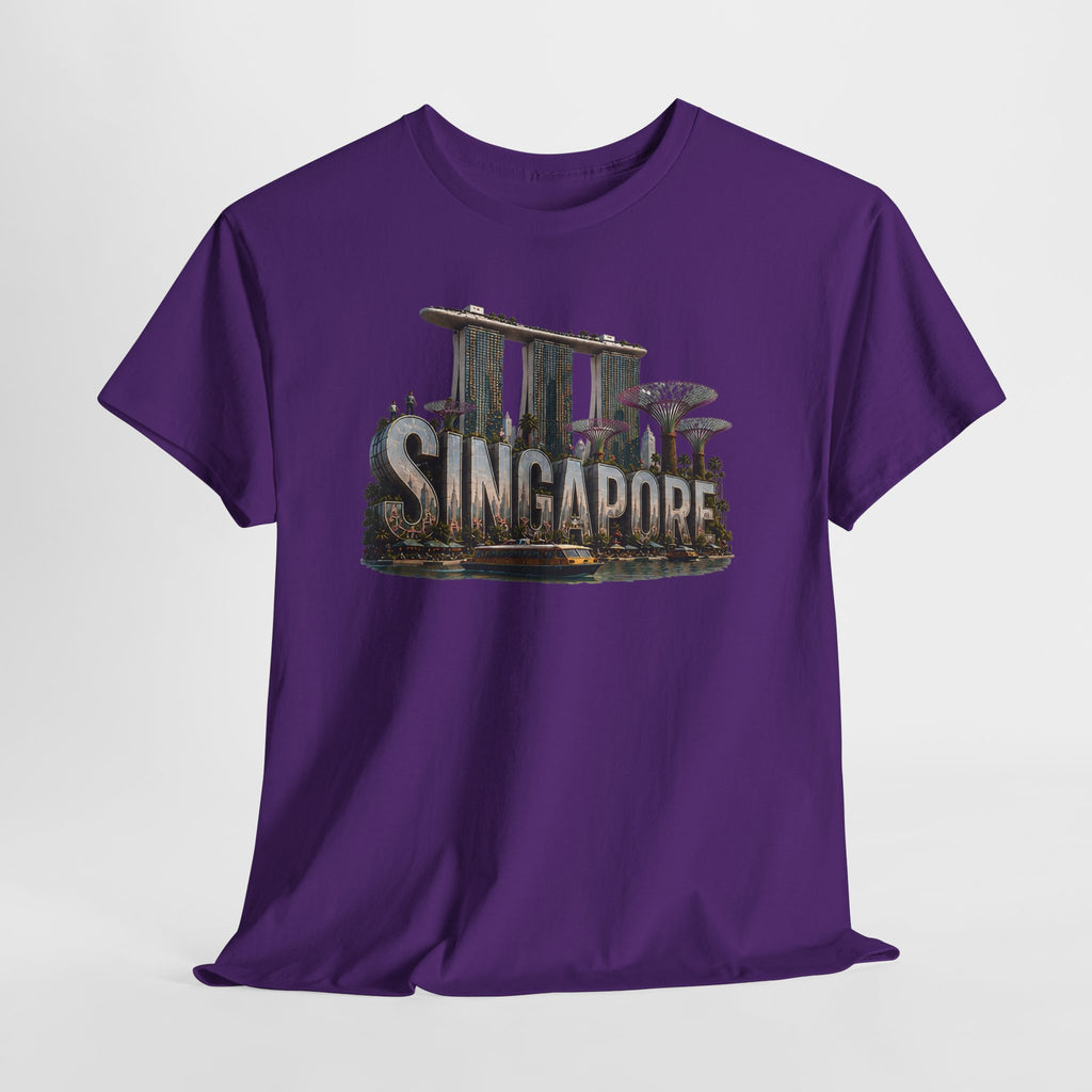 Singapore Skyline T-Shirt — Marina Bay Sands & Supertree Graphic Tee