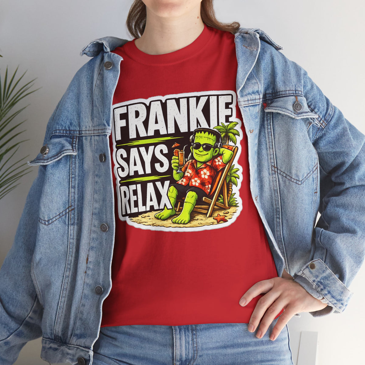 Frankie Says Relax Funny Graphic Cotton T-Shirt
