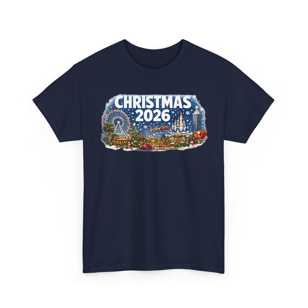 Christmas 2026 Holiday Tee — Festive Winter Village Graphic T-Shirt
