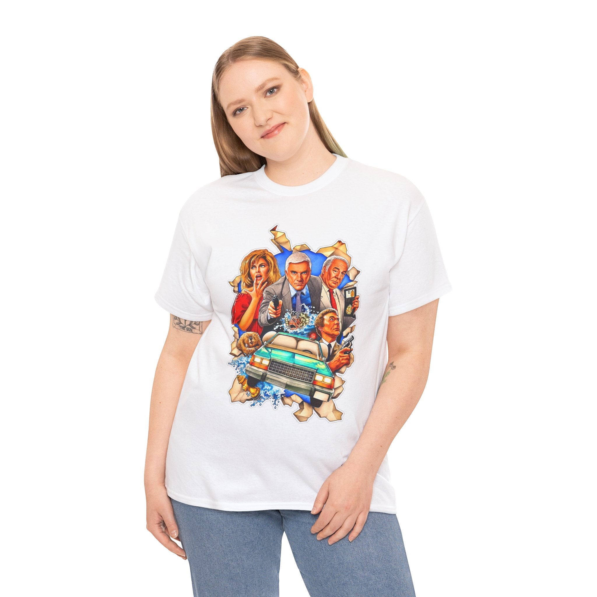 The Naked Gun / Police Squad Crime Comedy Movie Poster Cotton T-Shirt