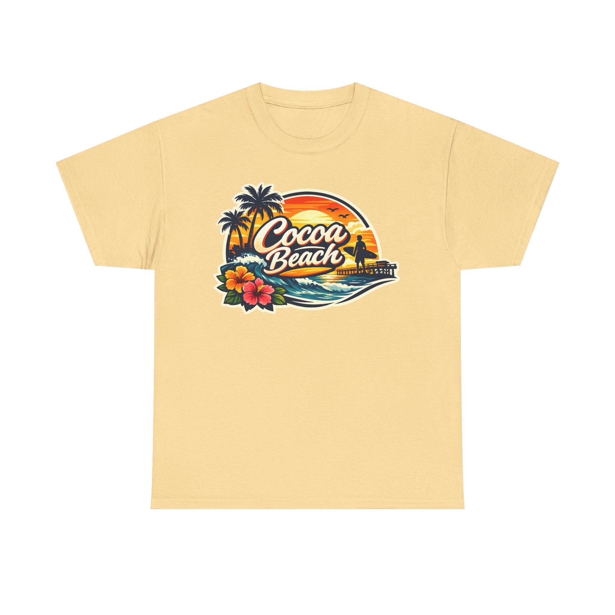 Cocoa Beach Vintage Sunset T-Shirt