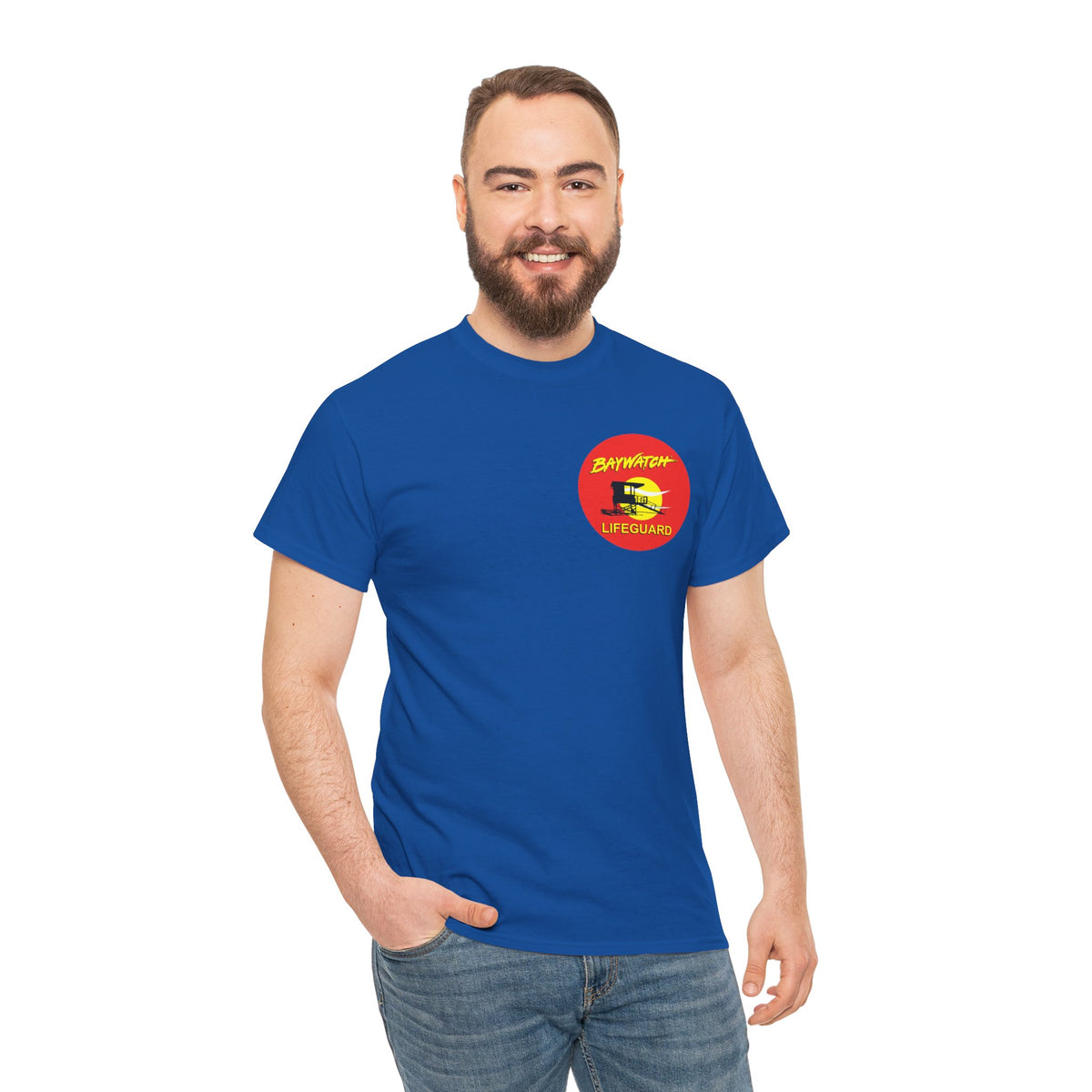 Baywatch Lifeguard Graphic Cotton T-Shirt