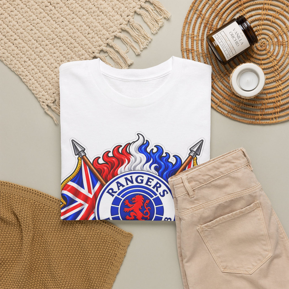 Rangers Football Club Tee — "We Are The People" Crest Cotton T-Shirt