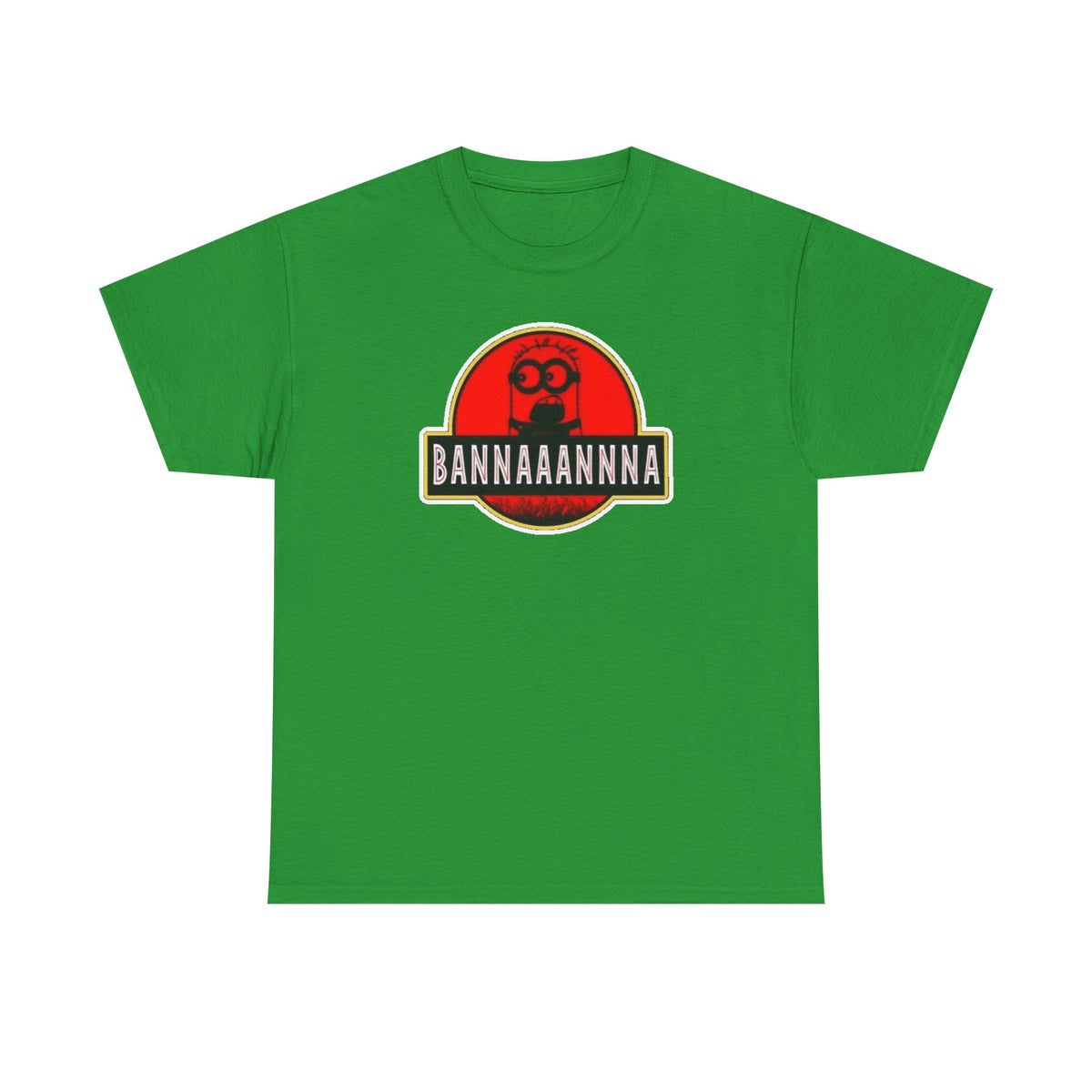 Bannaaannna Graphic Tee — Retro Red Logo Funny Banana Shirt