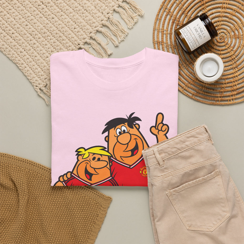 Manchester United The Flintstones Cartoon Football Fans T-Shirt