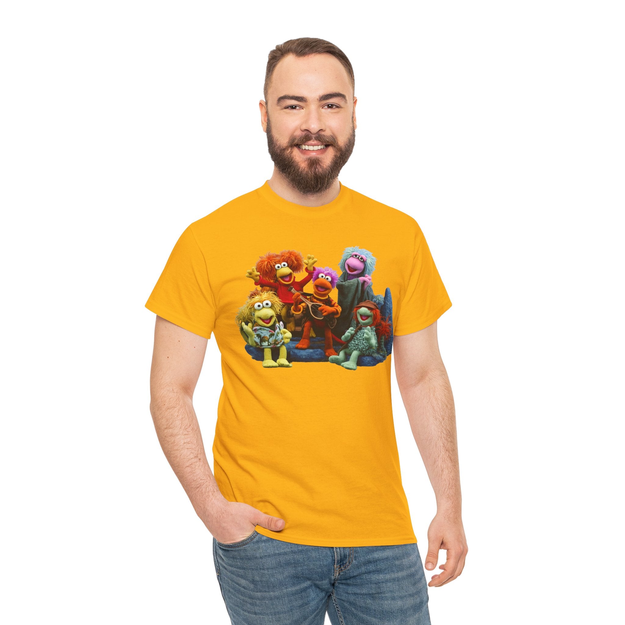Fraggle Rock Muppet Crew Graphic Tee — Vintage Puppet Group T-Shirt