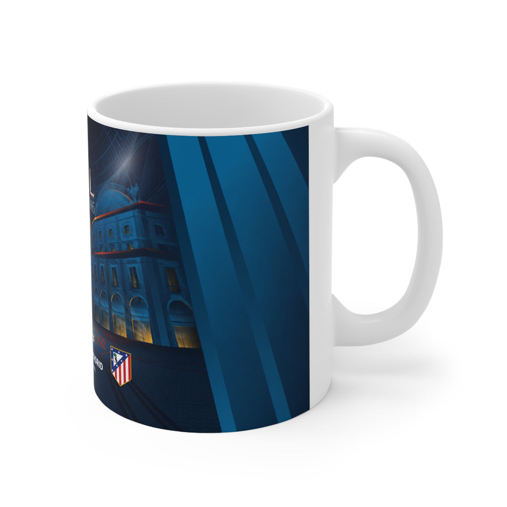 2016 UEFA Champions League Final Programme Cover Inspired Ceramic Coffee Mug — 11oz/15oz