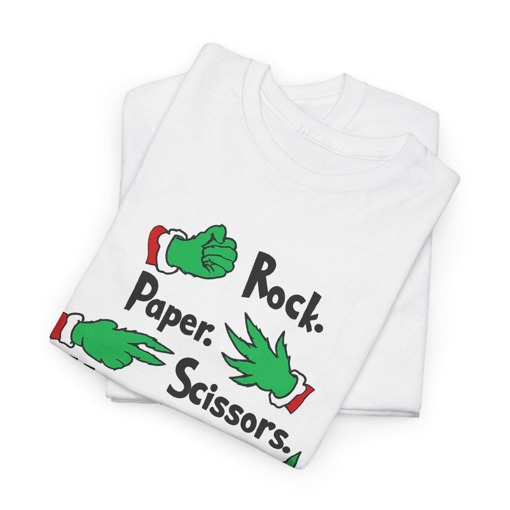 Funny Holiday Tee — "Rock. Paper. Scissors. Throat Punch! I Win" Graphic T-Shirt