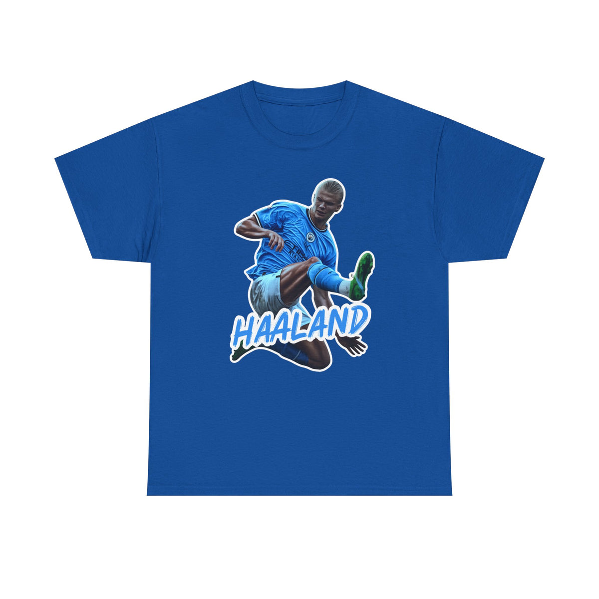 Erling Haaland Manchester City Soccer T‑Shirt – Dynamic Action Graphic Tee