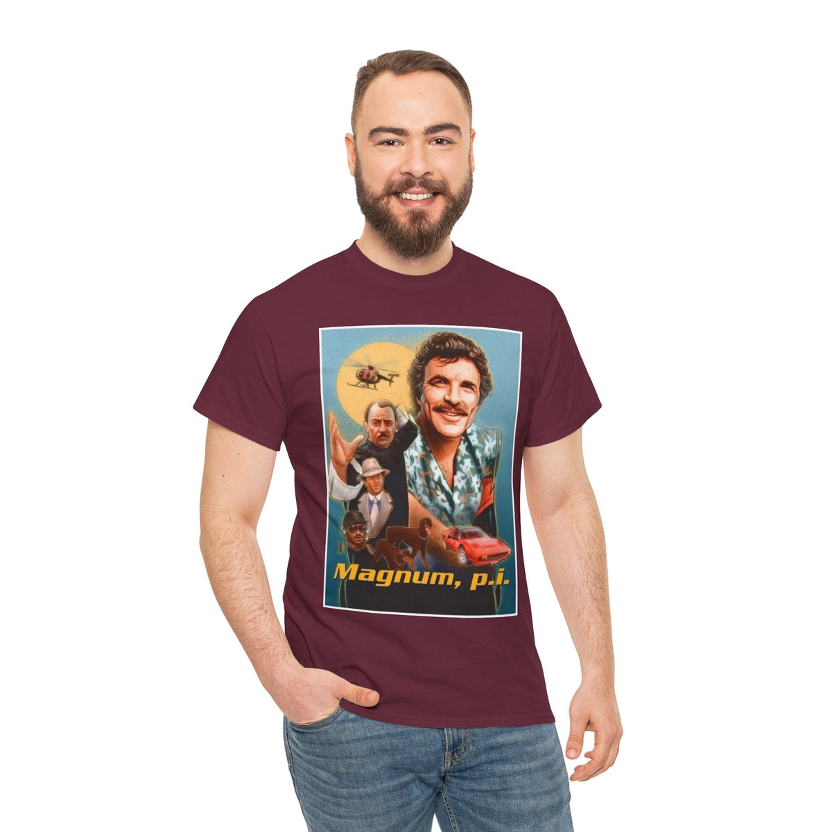 Magnum, P.I. Retro TV Show Inspired Cotton T-Shirt