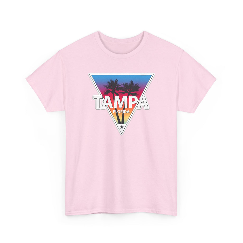 Tampa Retro Sunset Cotton T-Shirt