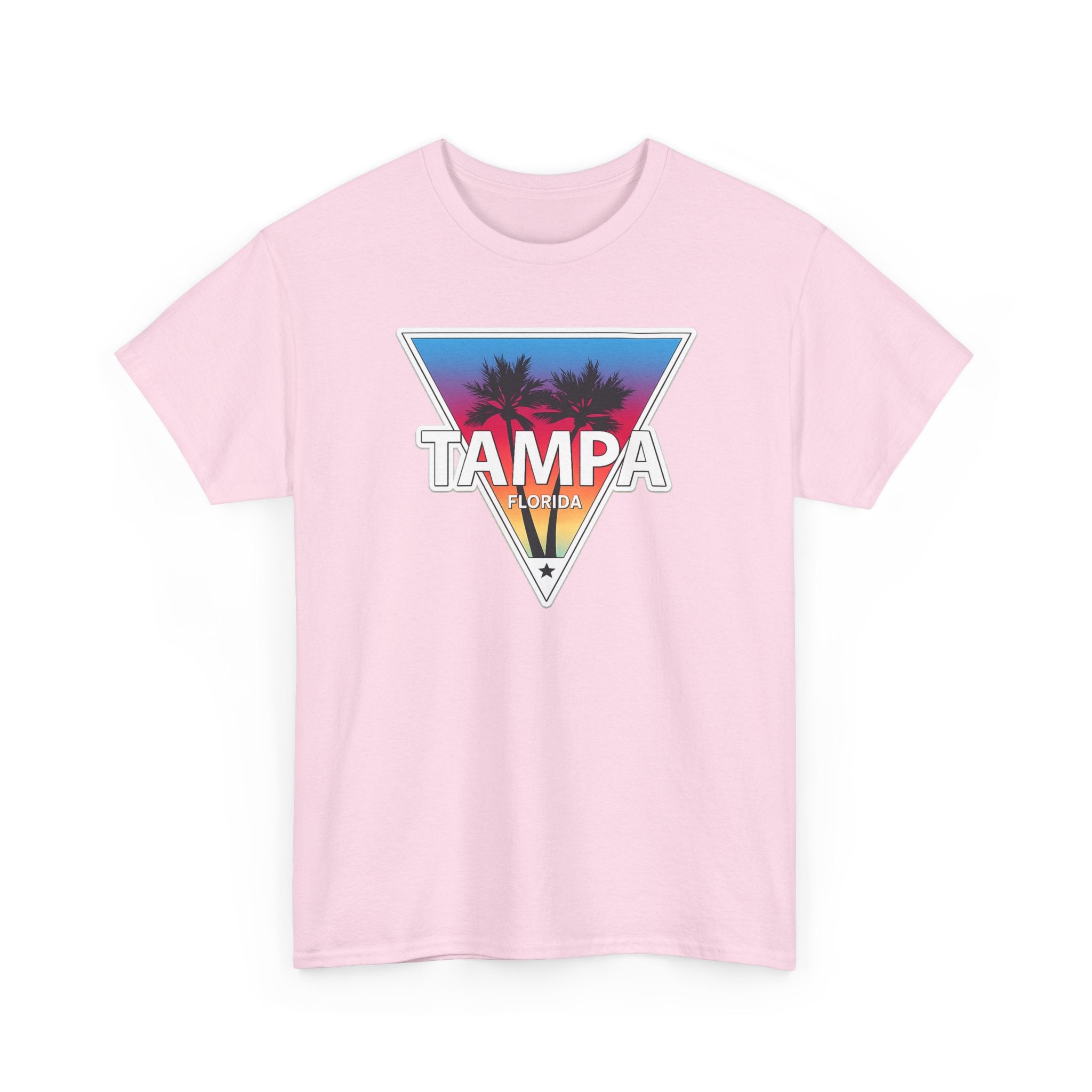 Tampa Retro Sunset Cotton T-Shirt