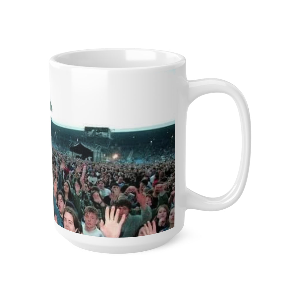 Oasis at Maine Road Concert Crowd Photo Coffee Mug - Live Stadium Crowd 11oz & 15oz Ceramic Mug