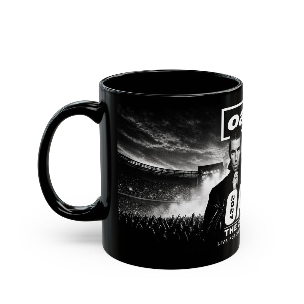 Oasis The 2027 Tour Inspired Black Coffee Mug