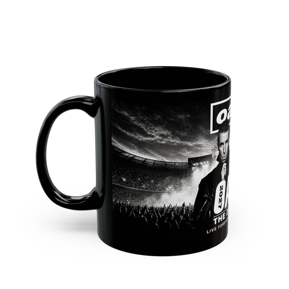 Oasis The 2027 Tour Inspired Black Coffee Mug