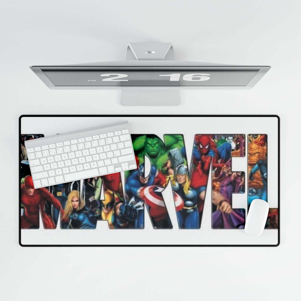 Marvel Characters Desk Mat — Superhero Gaming Mouse Pad