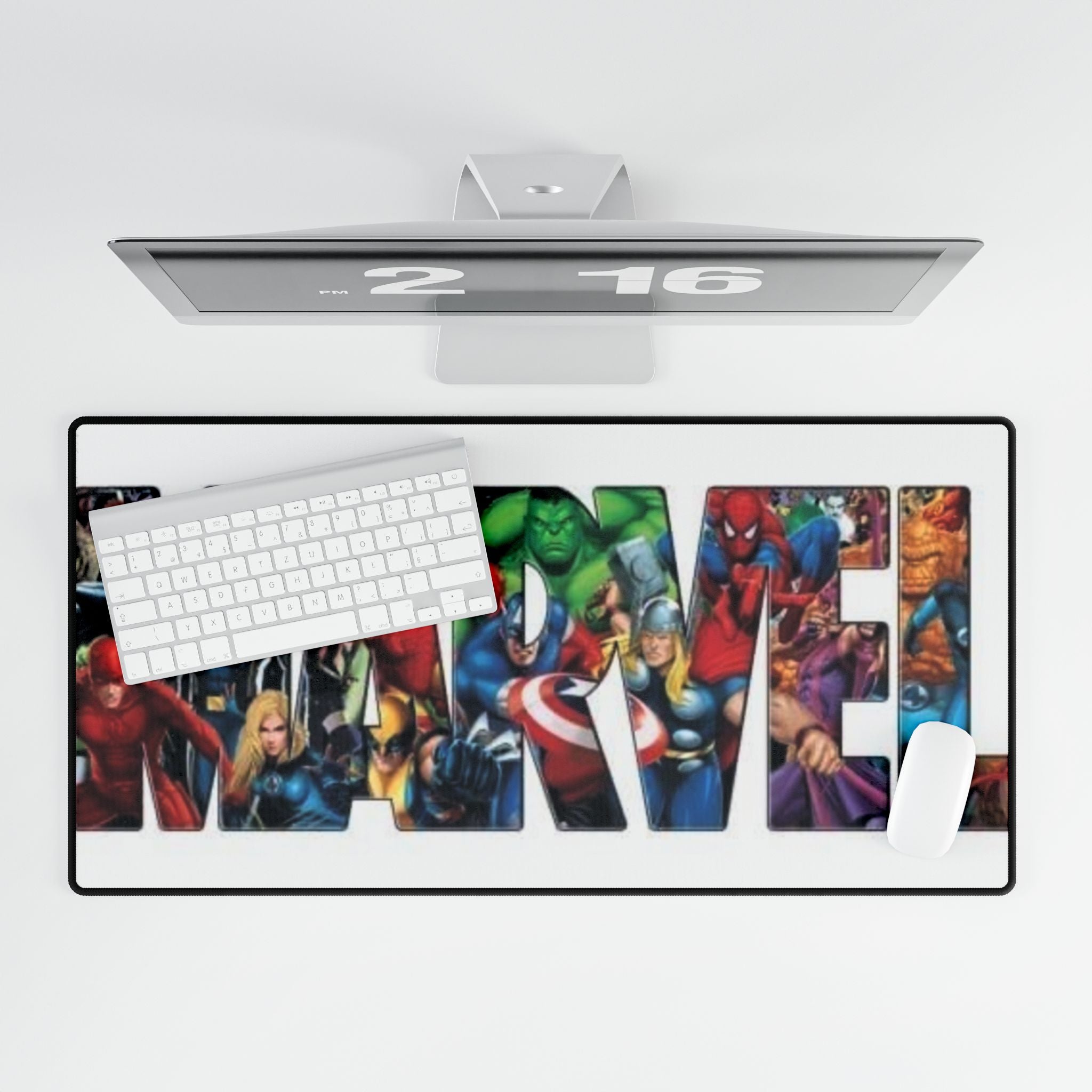 Marvel Characters Desk Mat — Superhero Gaming Mouse Pad