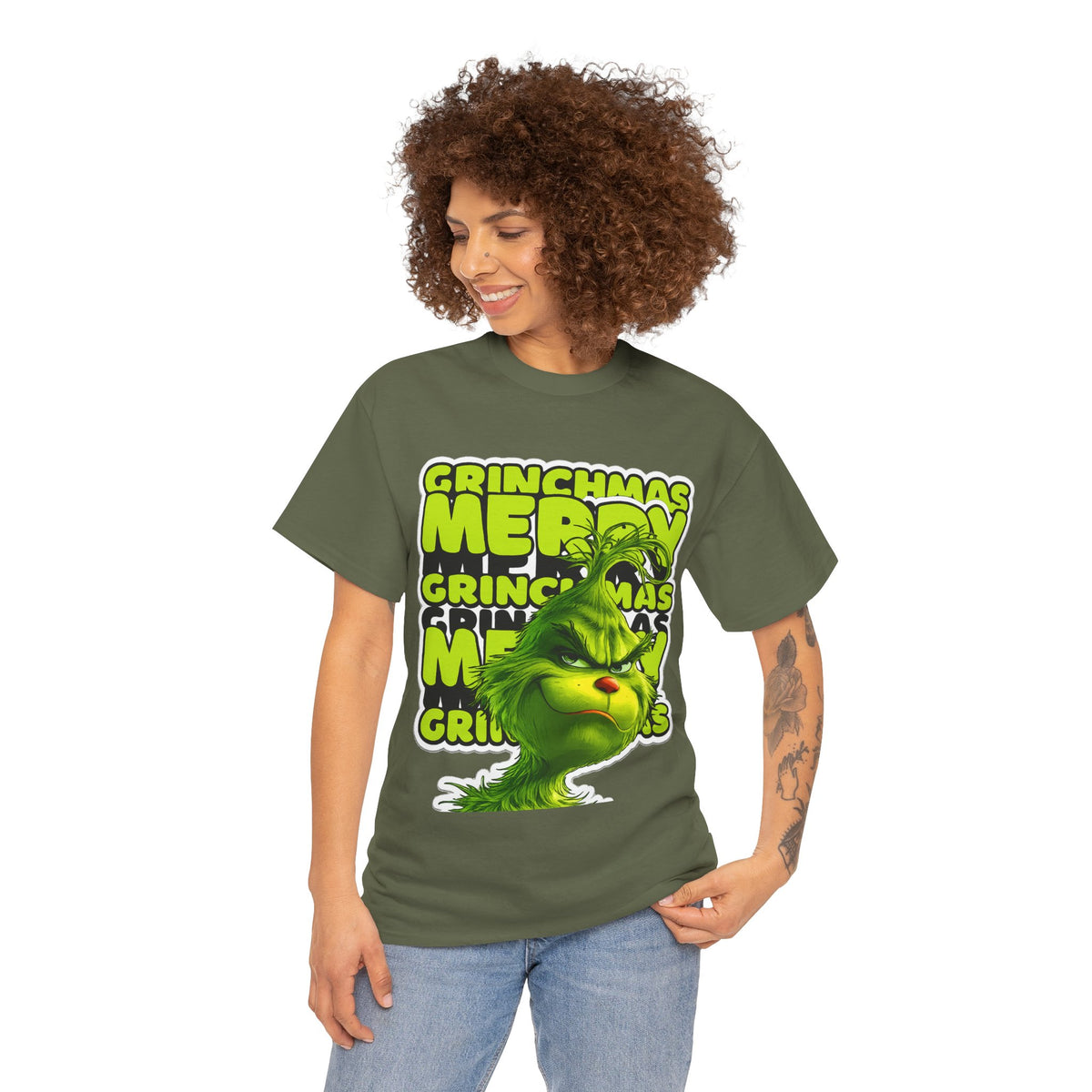 Grinchmas Merry Grinch Christmas Cotton T-Shirt / Tee