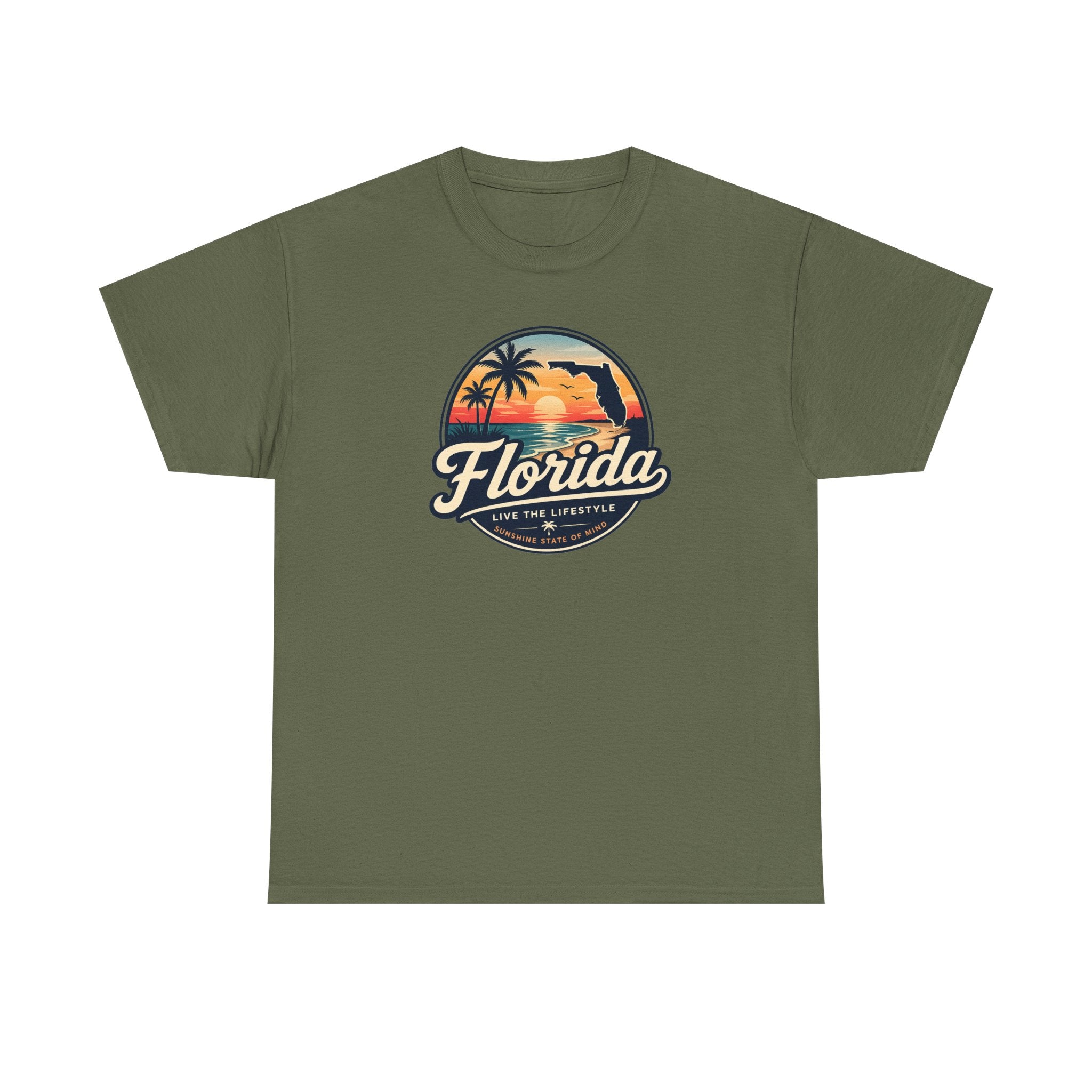 Florida Sunset Tee — Vintage Palm Beach Graphic T-Shirt