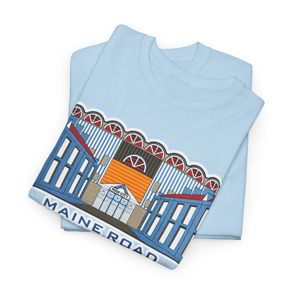 Maine Road Graphic Tee — 'Maine Road 1923–2003' Retro Stadium Cotton T‑Shirt