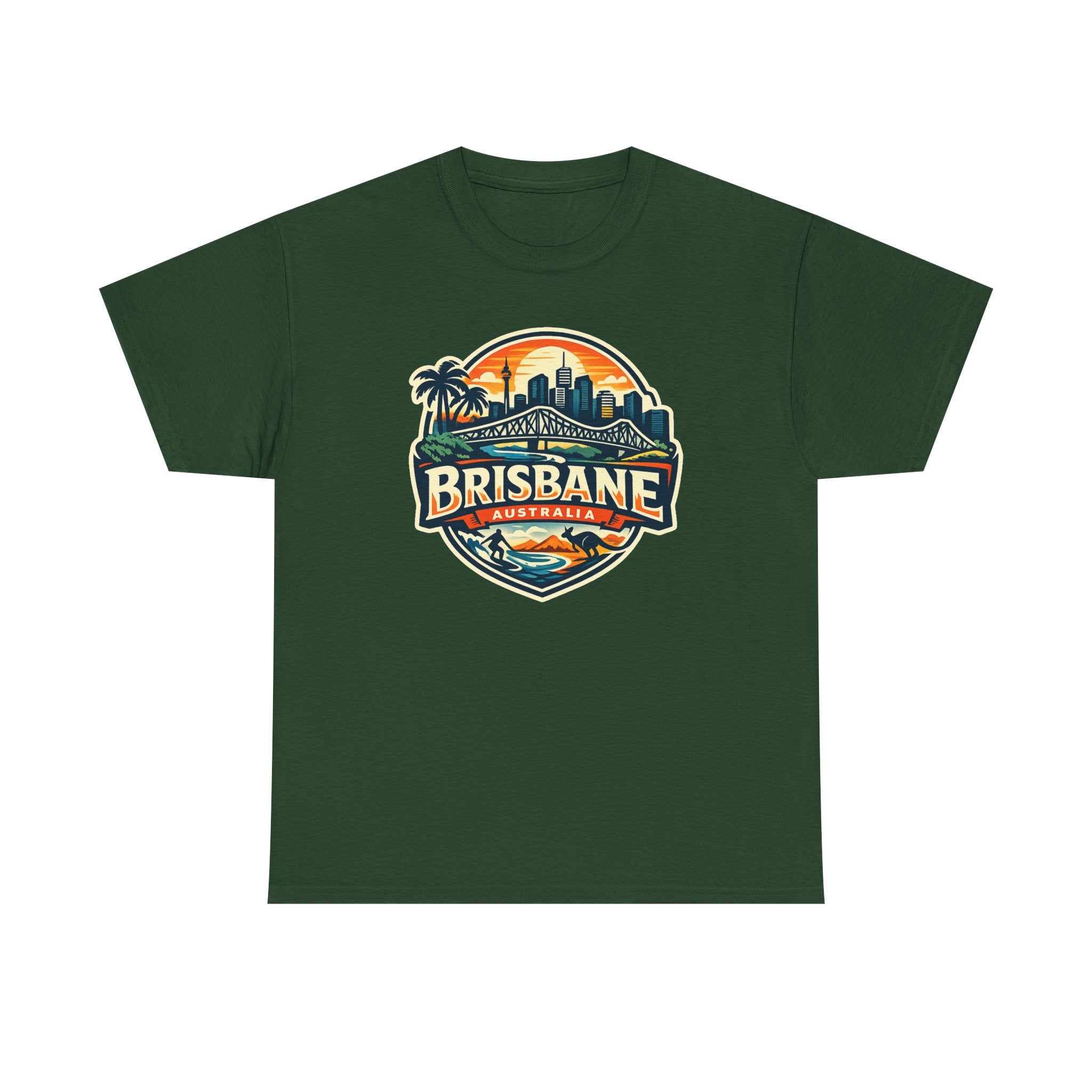 Brisbane Australia Vintage Sunset T-Shirt