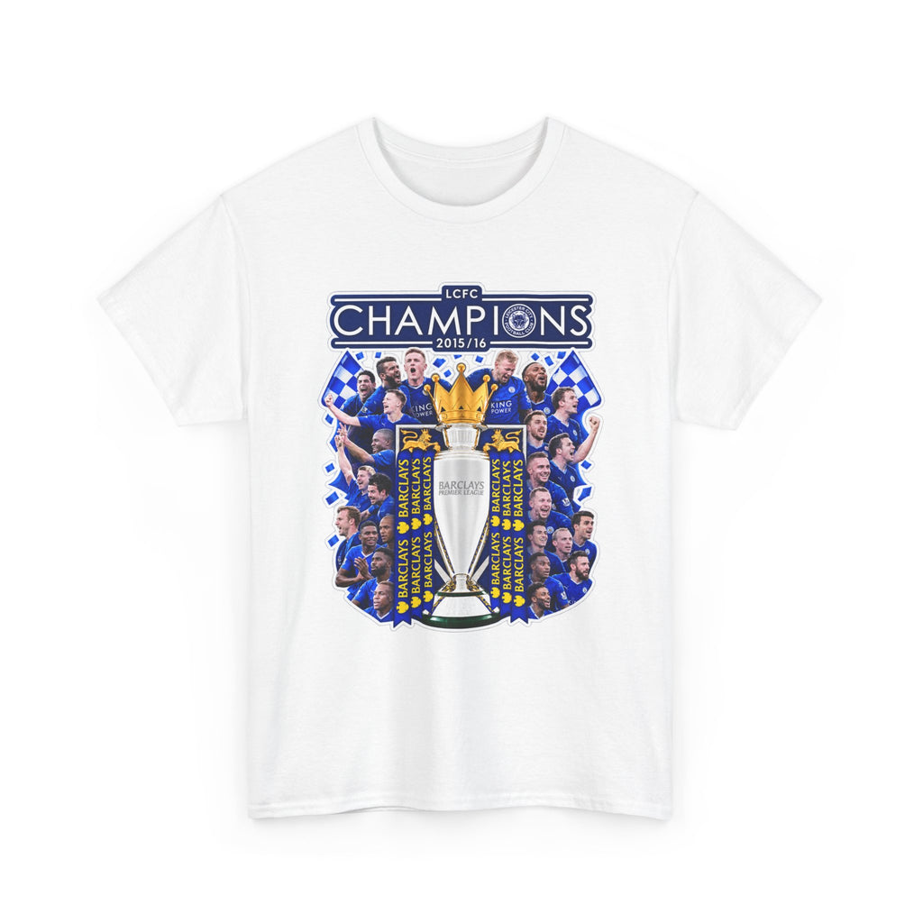 Leicester City 2015/2016 Champions Trophy Soccer T-Shirt — Team Victory Graphic Tee