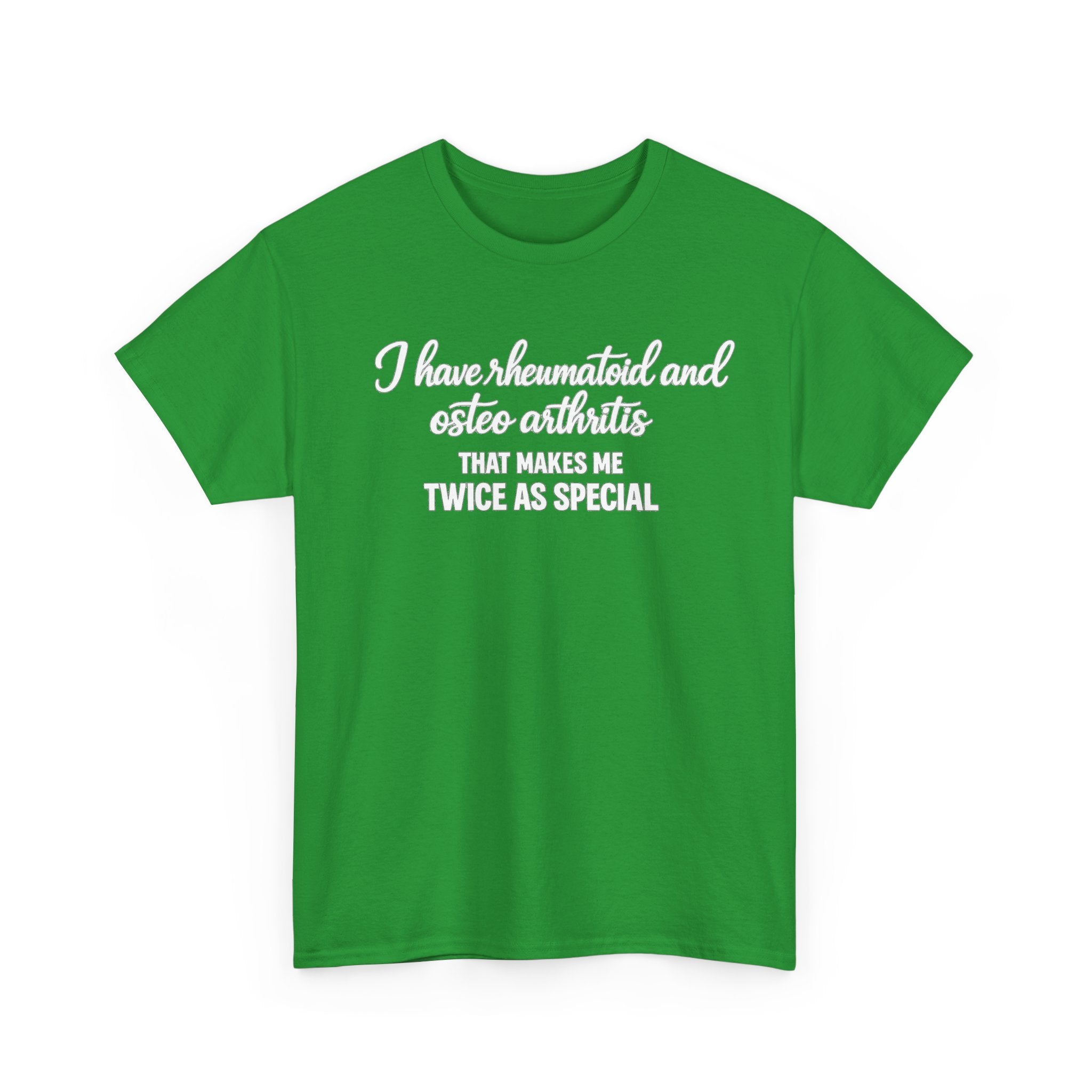 Rheumatoid & Osteoarthritis Awareness T-Shirt – "Twice As Special"